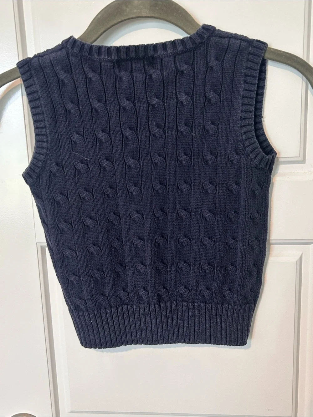 Polo Ralph Lauren Navy Cable Knit V-Neck Sweater Vest Boys 4